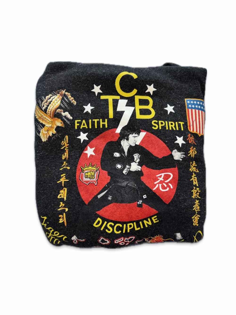 Roots Of Fight ELVIS TCB BLACK Hoodie Sweatshirt Men Medium Officially Licensed
